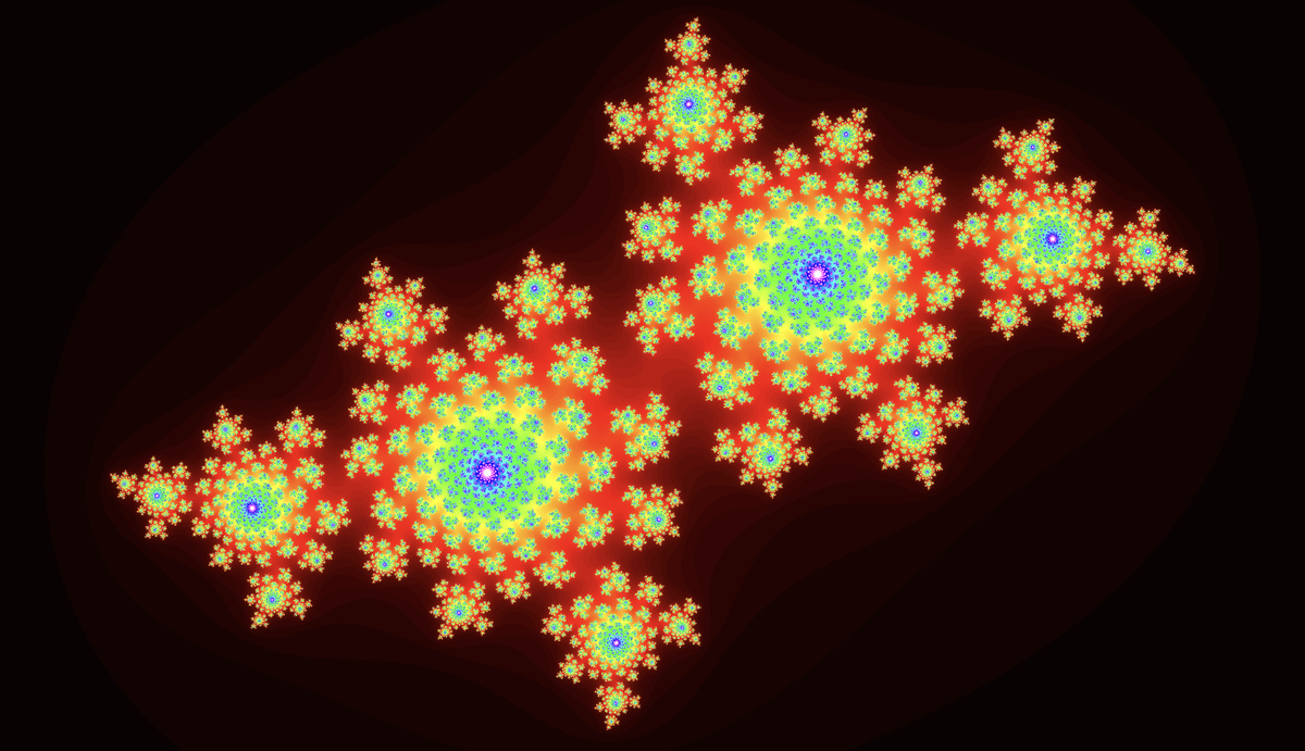 A colorful Julia-set fractal rendered with WebGPU.
